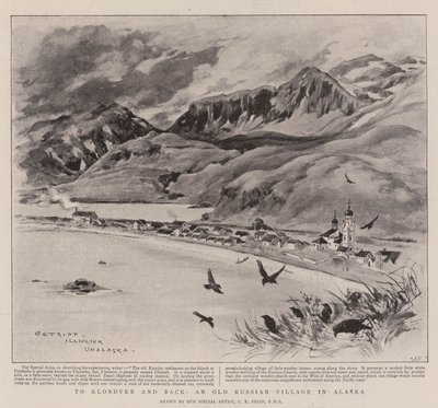Naar Klondyke en Terug, een Oud Russisch Dorp in Alaska door Charles Edwin Fripp